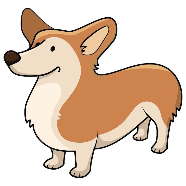 Signmission Pembroke Welsh Corgi Dog Decal, Dog Lover Decor Vinyl Sticker D-12-Pembroke Welsh Corgi - main